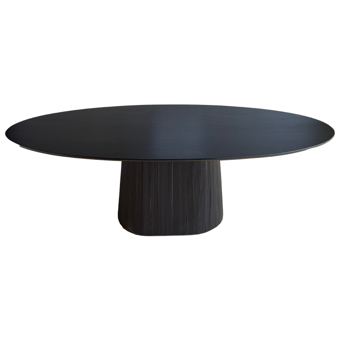 Old Inn - Eetkamertafel Rome ovaal 160cm Zwart