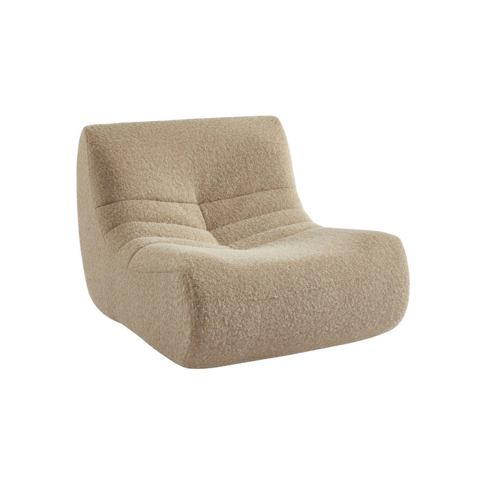 sweeek - Fauteuil alpaca-effect stof Sokol 1 zitplaats