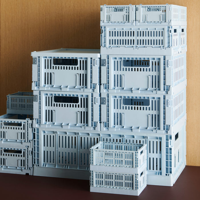 HAY Colour Krat Deksel L - Rechthoekig - Soft Blauw