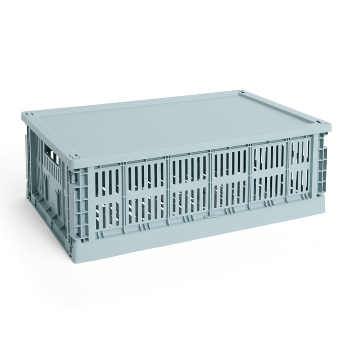 HAY Colour Krat Deksel L - Rechthoekig - Dusty Blauw