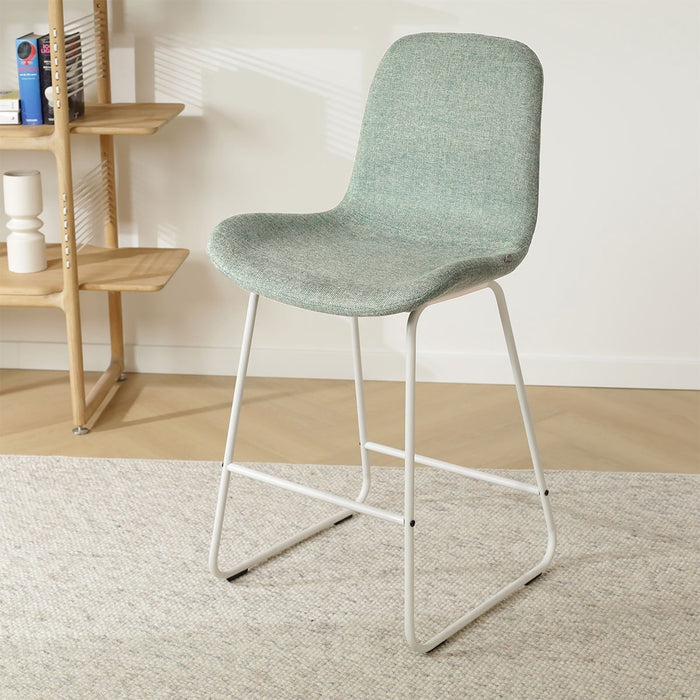 Nolon Nino-Fé Barkruk Zacht Groen - Wit Onderstel - 75 cm