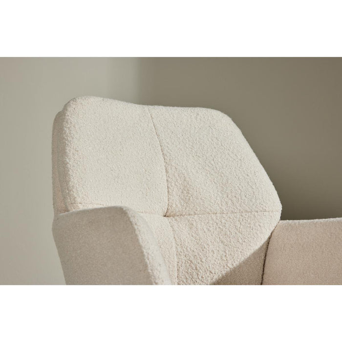 Svea - Lucetta eetkamerstoel - boucle - wit