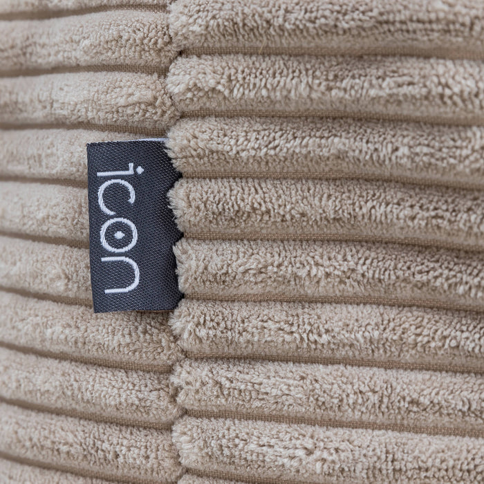 icon Milano XL Poef - Ribfluweel - Beige