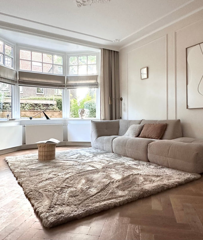 Hoogpolig vloerkleed Odelia stone - Interieur05 - 230 x 160 cm