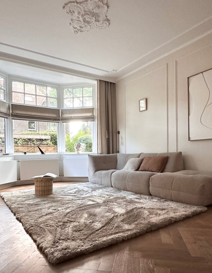 Hoogpolig vloerkleed Odelia stone - Interieur05 - 150 x 80 cm