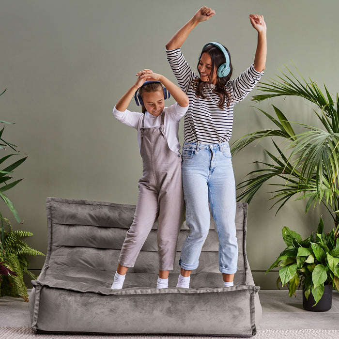 icon Kota 2-zitsbank - Zitzak - Velours - Houtskool