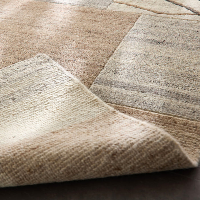 Theko Handgeknoopt wollen tapijt Nakarta 300x400 cm - Beige