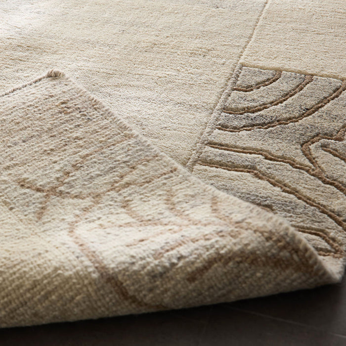 Theko Handgeknoopt wollen tapijt Nakarta 170x240 cm - Beige