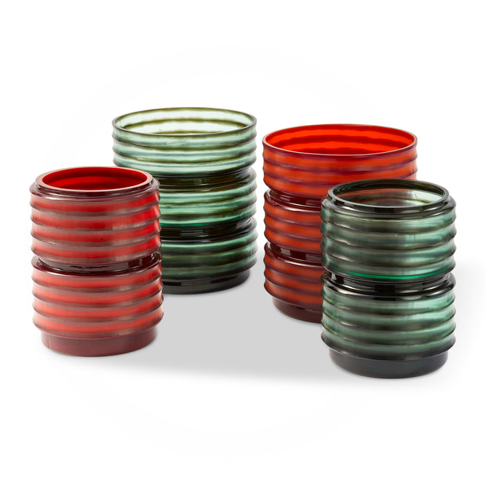 POLSPOTTEN Layer Vaas Ø 25 cm - Coral Red