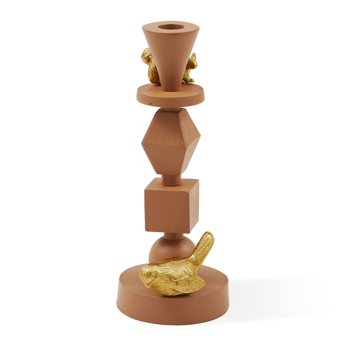 POLSPOTTEN Climbing Pole Kandelaar S - Donkerbruin