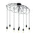 EGLO Hogsmill Hanglamp - E27 - 115,5 cm - Zwart