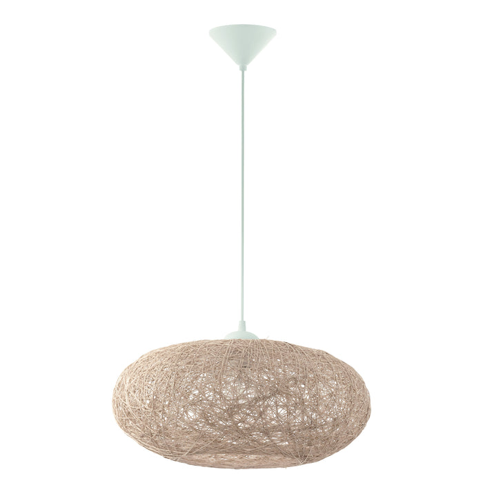EGLO Campilo - Hanglamp - 1 Lichts - Ø45cm - Wit - Beige
