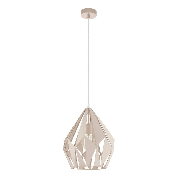 EGLO Carlton-p - hanglamp - Ø31 cm - E27 - abrikoos