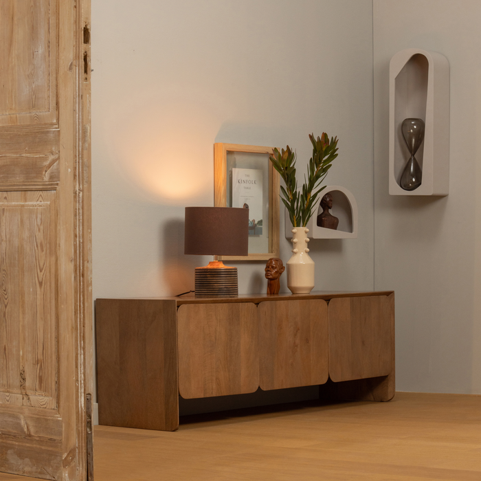 WOOOD Noam Wanddeco - Hout - Dust - 70x24x15