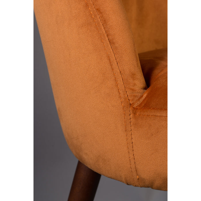 Dutchbone Barbara Stoel Oranje - Set van 2