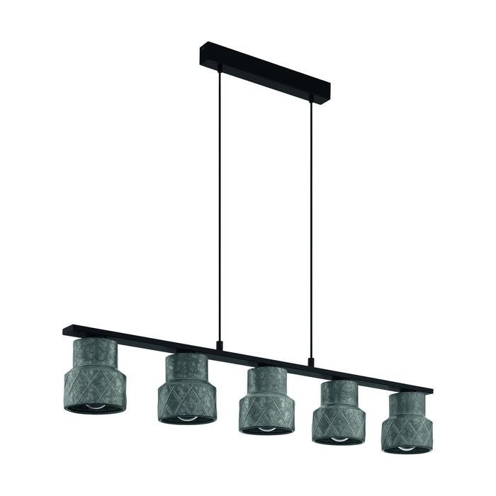 EGLO Hilcott Hanglamp - E27 - 116 cm - Zwart