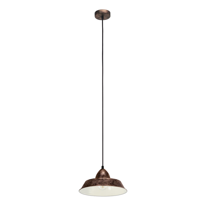 EGLO Vintage Auckland - Hanglamp - 1 Lichts - Ø260mm. - Koperkleurig