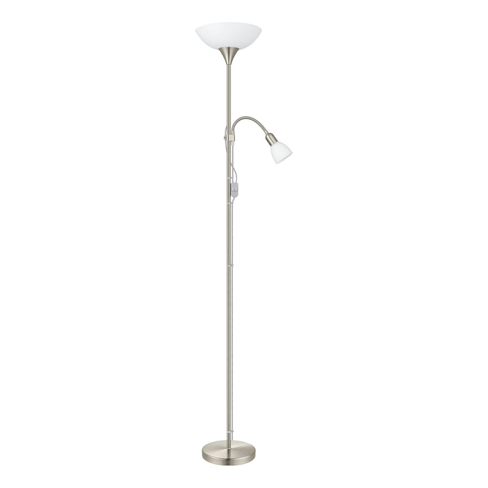 EGLO Up 2 Vloerlamp - E27|E14 - 176,5 cm - Grijs|Wit