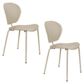 Zuiver The Ocean Chair Stoel Rice - Set van 2 - Bruin