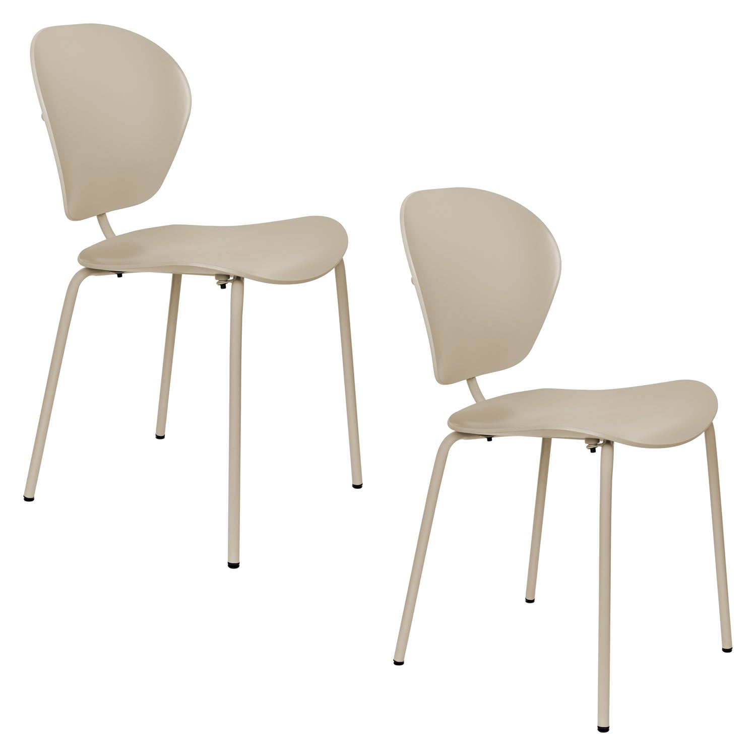 Zuiver The Ocean Chair Stoel Rice - Set van 2 - Bruin