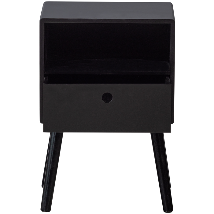 WOOOD Ozzy Nachtkastje Hout Zwart 53x36x30