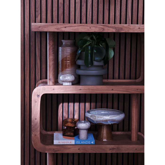 WOOOD Rattle Open Kast - Hout - Naturel - 160x82x40