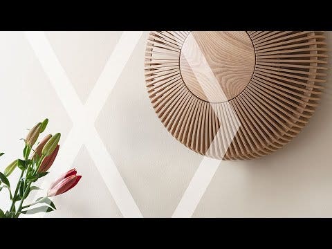 Umage Clava Up Wood Large houten wandlamp naturel - Ø 49 cm