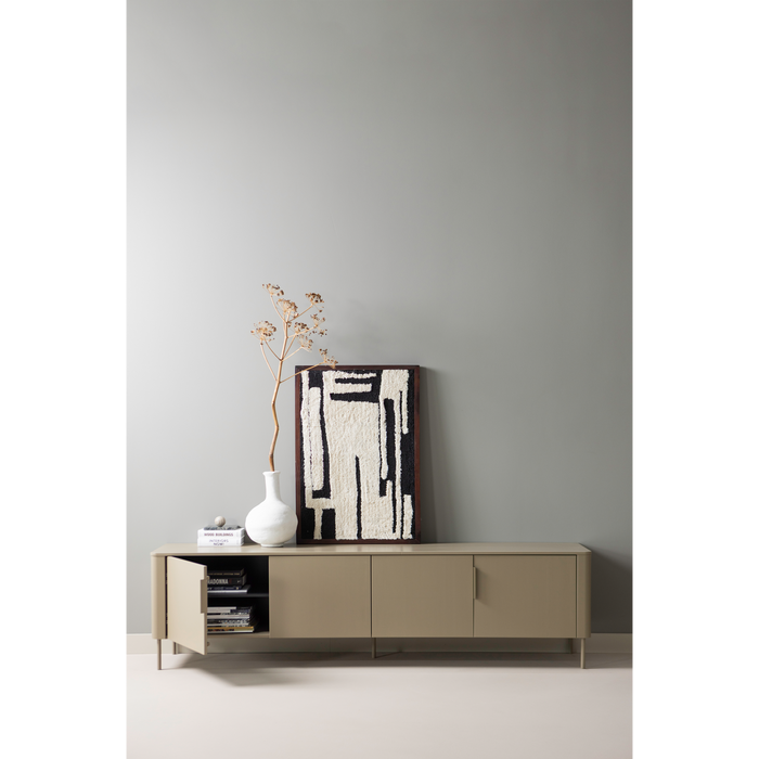 WOOOD Gunnar Tv Meubel - Grenenhout -  Mud|Bruin - 56x200x44