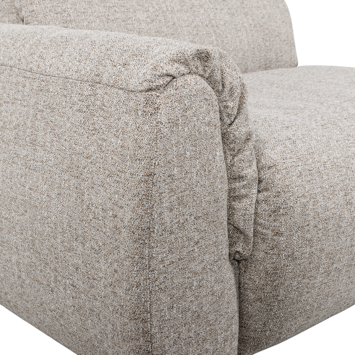 WOOOD Baggy 1-Zits Met Arm Links - Geweven Stof - Naturel Melange -