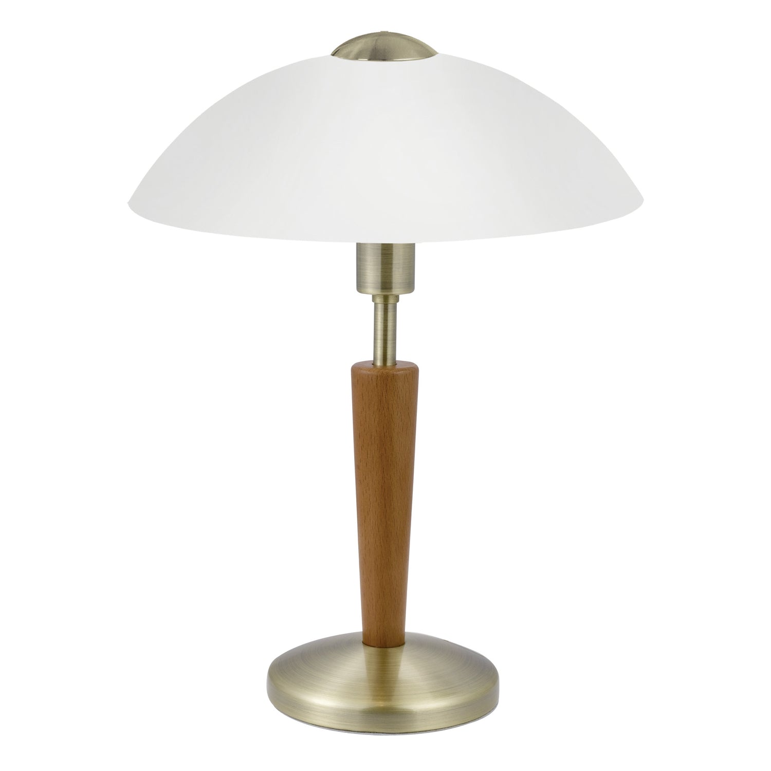 EGLO Solo 1 - Tafellamp - 1 Lichts- Ø260mm. - Brons, Noot - Wit