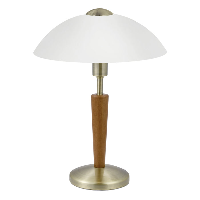 EGLO Solo 1 - Tafellamp - 1 Lichts- Ø260mm. - Brons, Noot - Wit