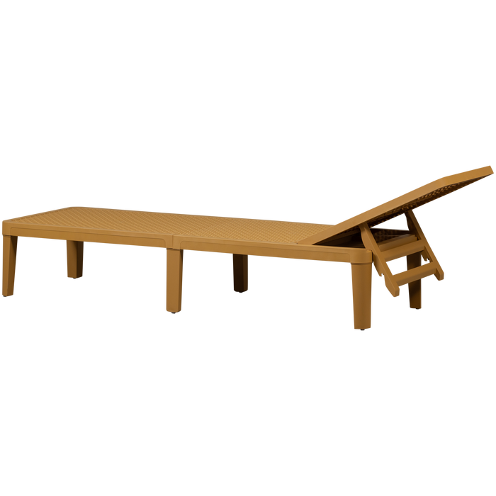 WOOOD Jinte Ligbed Tuin - Kunststof - Geel - 29x55x191