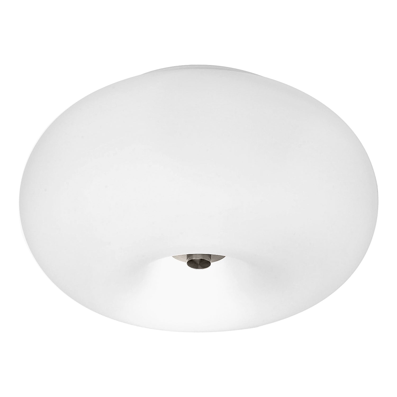 EGLO Optica - Plafondlamp - Ø280mm. - Nikkel-Mat - Wit