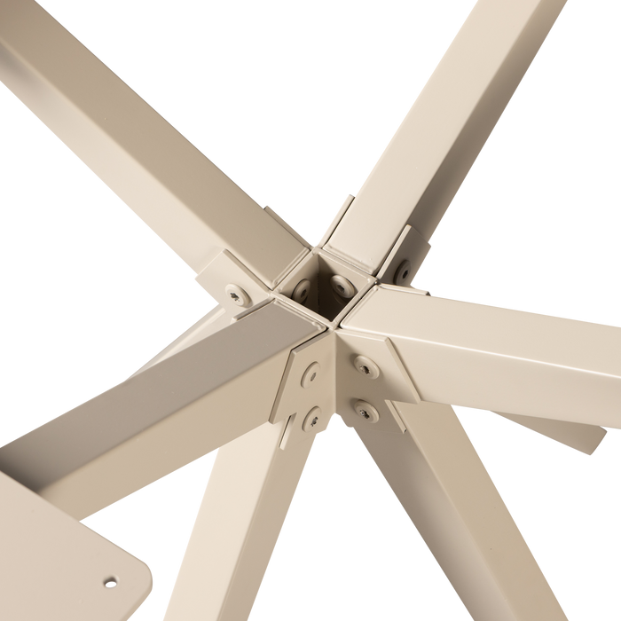 WOOOD Holland Kruispoot - Metaal - Dakargrau - 72x80x80