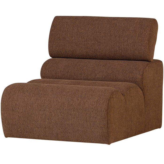 WOOOD Novi 1-Zits Element Bank - Polyester - Mokkabruin - 86x82x113