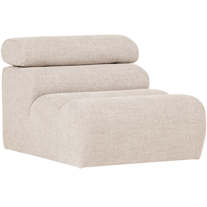 WOOOD Novi 1-Zits Element Bank - Polyester - Naturel - 86x82x113