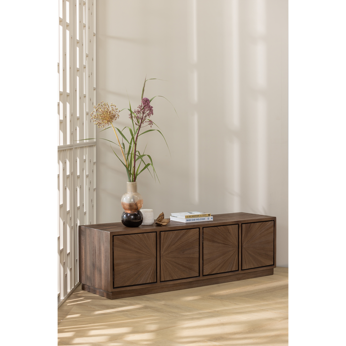 WOOOD Marjon Vaas - Handgevormd -  Glas - Bruin - 30x14x14