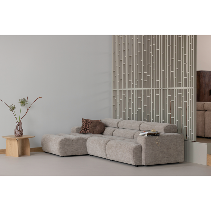 WOOOD Novi 1-Zits Element Bank - Polyester - Naturel Melange