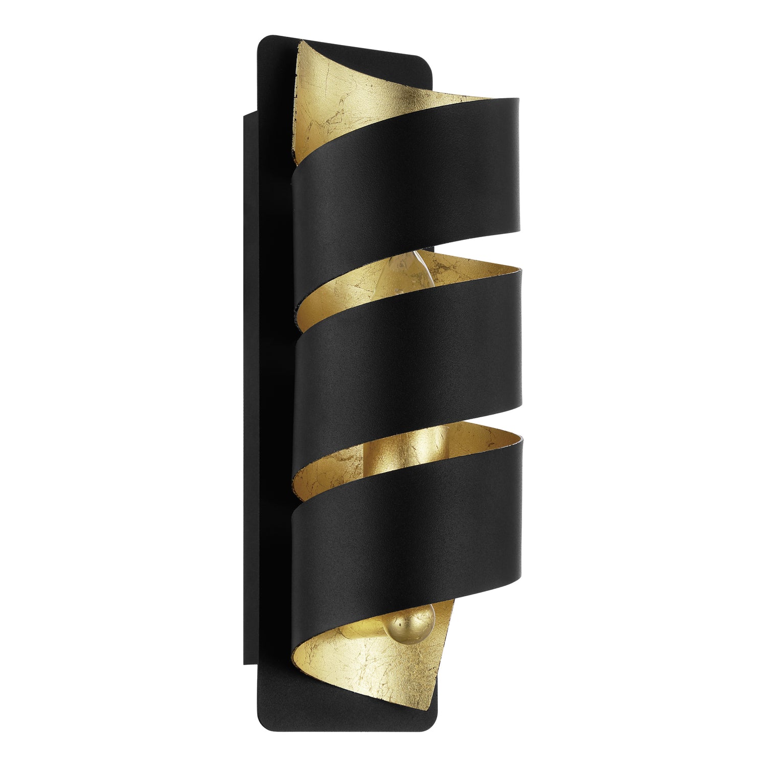 EGLO Elizondo Wandlamp - E14 - 27 cm - Zwart|Goud