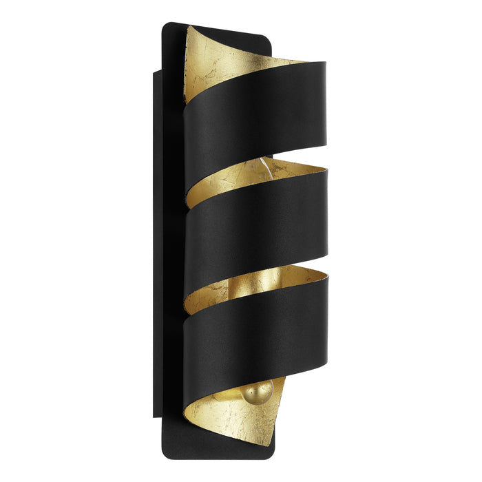 EGLO Elizondo Wandlamp - E14 - 27 cm - Zwart|Goud