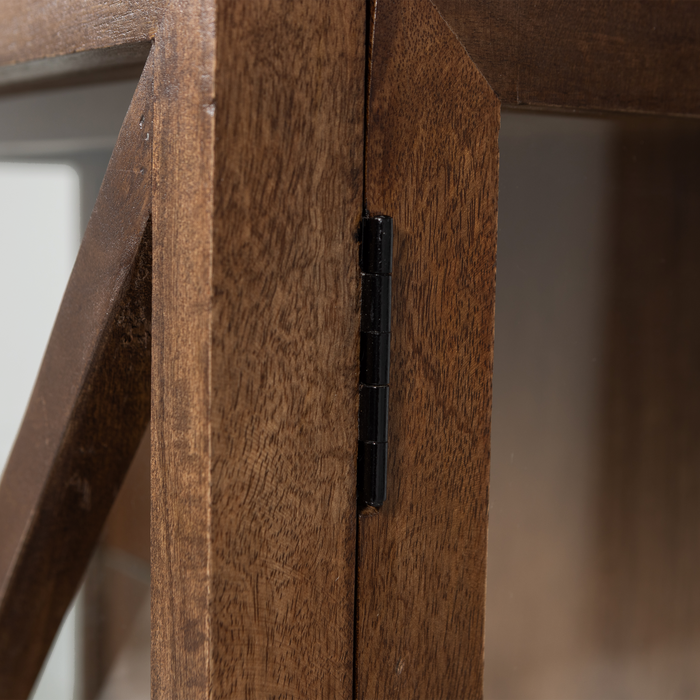 WOOOD Kella Kast 1-Deurs - Mango Hout - Bruin - 137x40x39