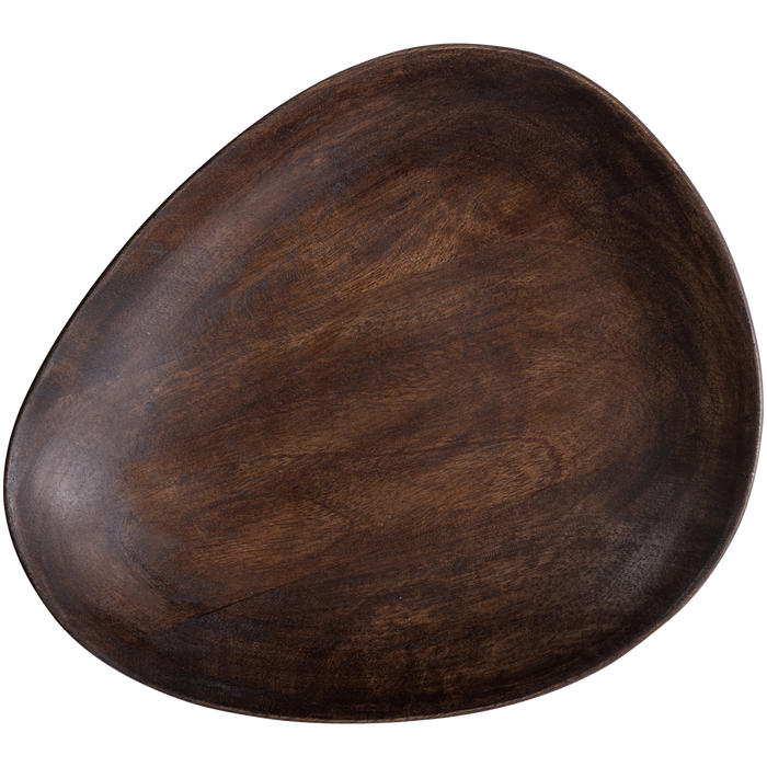WOOOD Sevran Dienblad - Mango Hout - Donkerbruin - Set van 2