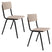 Zuiver Back To School Eetkamerstoelen Mat Beige - Set van 4