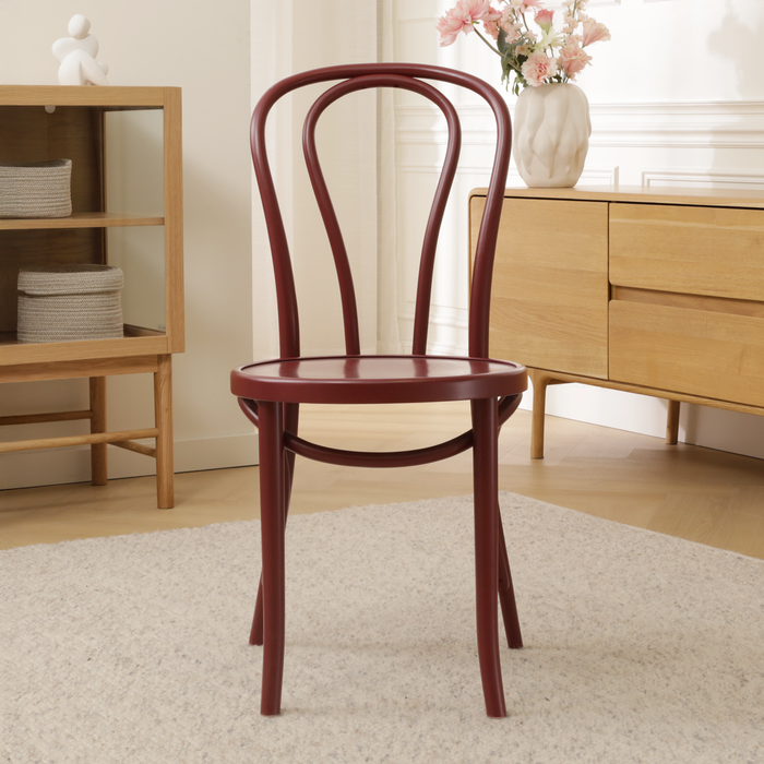 Fameg Vienna Thonet No.18 Houten Bistrostoel Burgundy