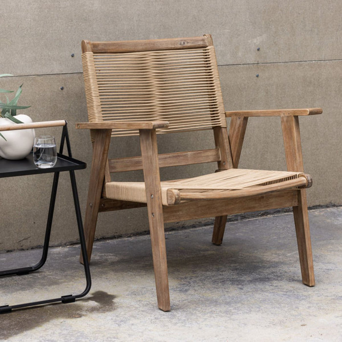 Fjôrd - Loungestoel Bruin Hout - Peter