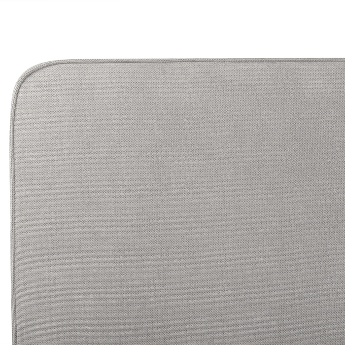 Beliani-VALOGNES-Tweepersoonsbed-Lichtgrijs-160 x 200 cm-Corduroy