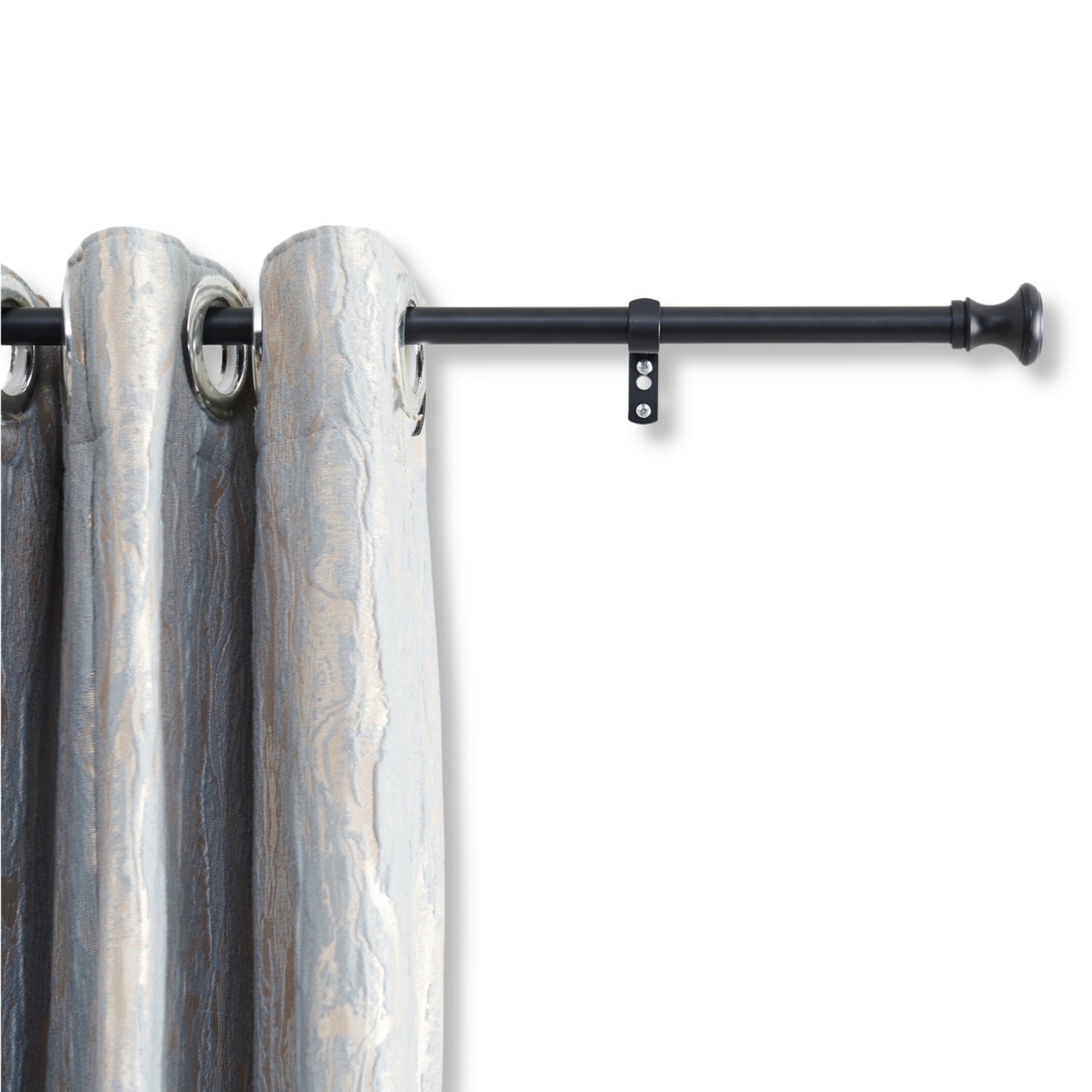 ACAZA Gordijnroede Zwart