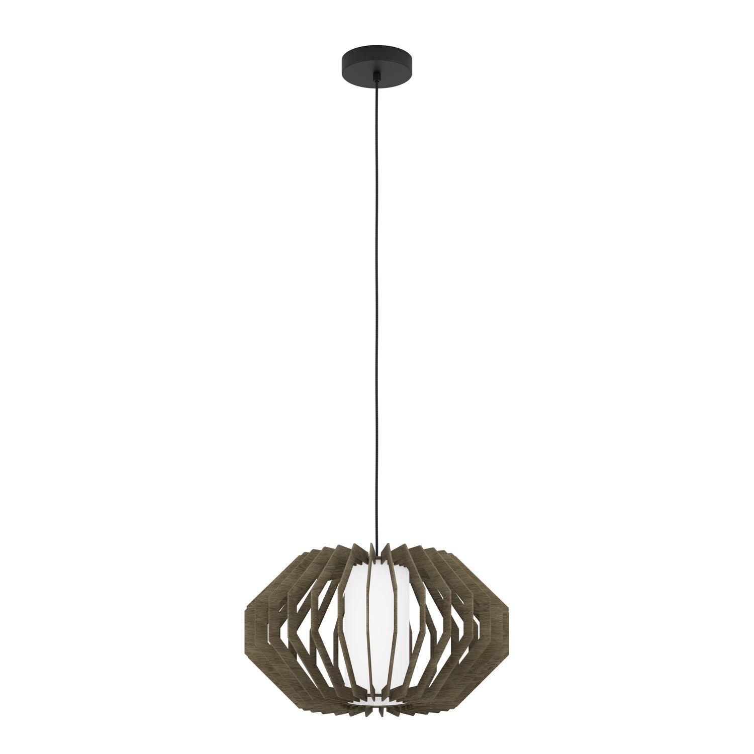 EGLO Rusticaria Hanglamp - E27 - Ø 45 cm - Zwart|Bruin|Wit