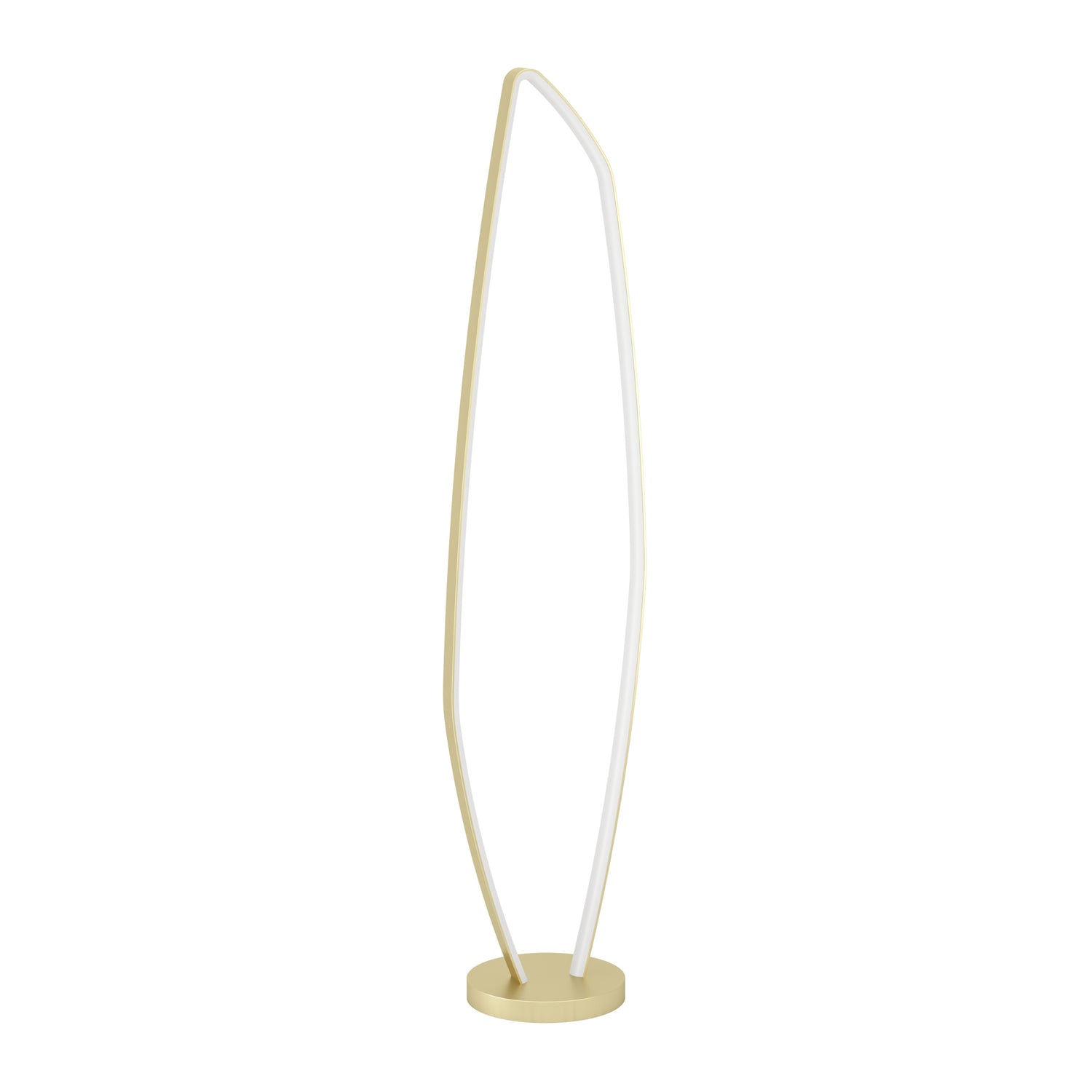 EGLO Vallerosa Vloerlamp - LED - 128,5 cm - Goud|Wit - Staal