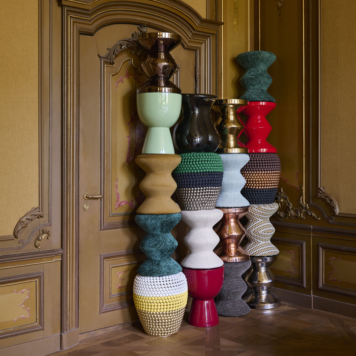 POLSPOTTEN Zig Zag Bijzettafel - Rosé Goud